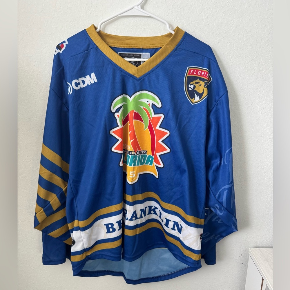 MEN’S HOCKEY JERSEY FLORIDA PANTHERS 2025 LIBERTY BELLS GAMES SIZE M